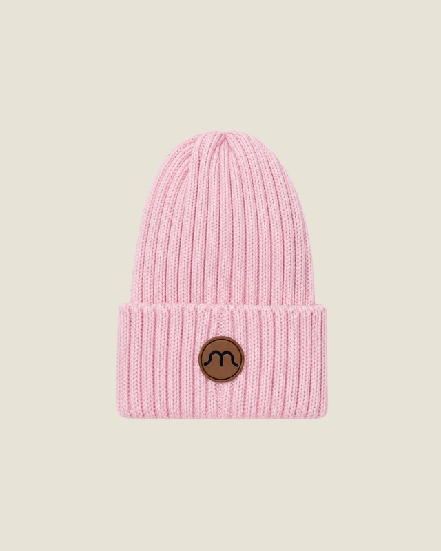 Knitted hat Happymoon basic pink 