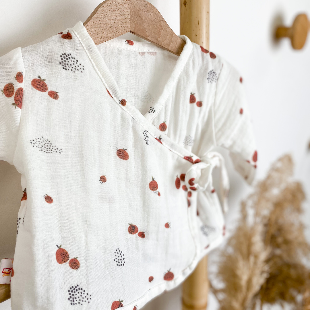 Кимоно с муслина Happymoon мандаринки Изображение