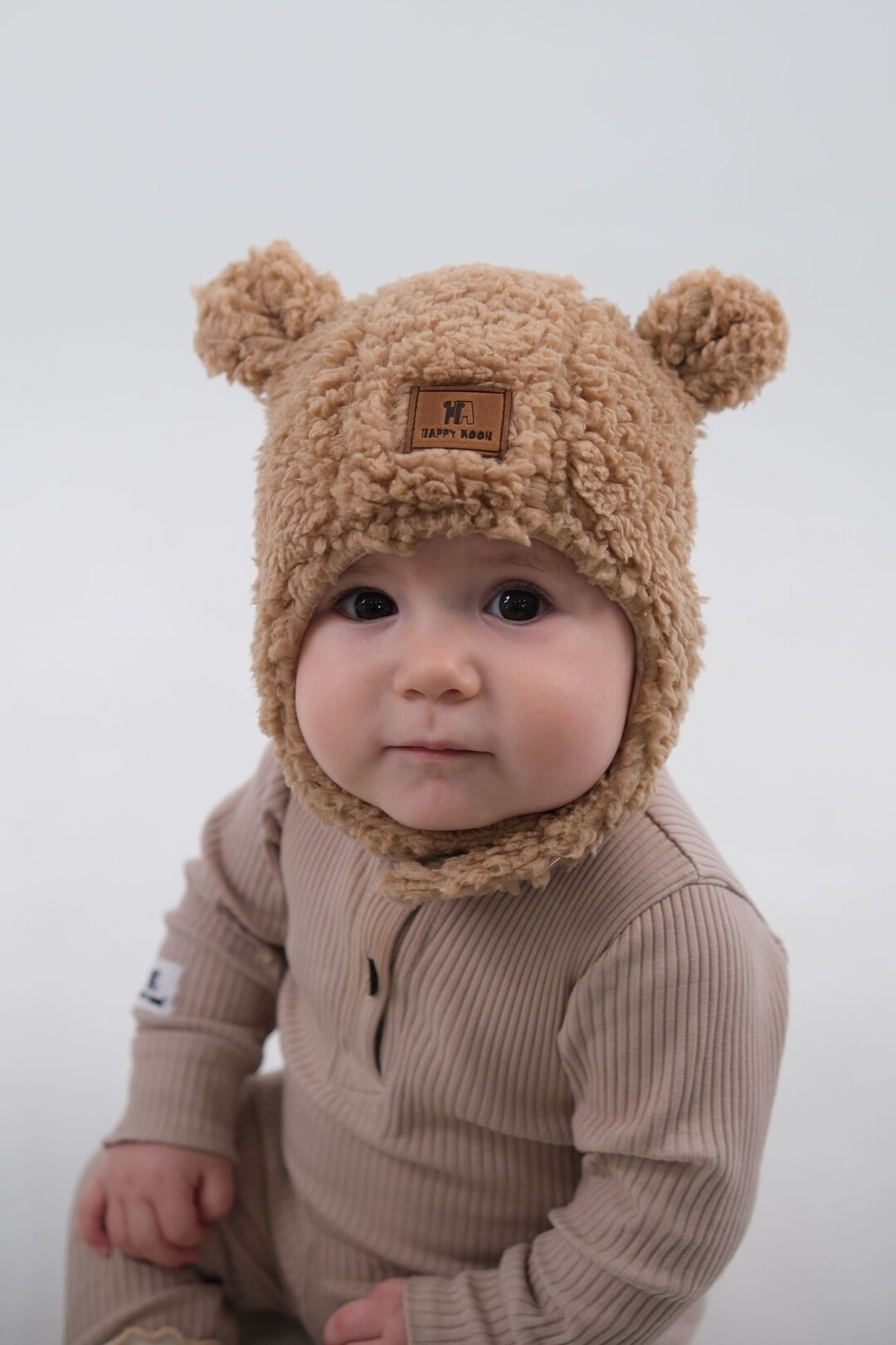 Happymoon winter Teddy beanie caramel. New collection 
