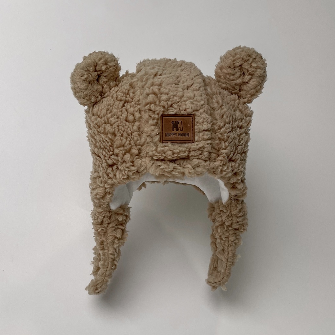 Happymoon winter Teddy beanie caramel. New collection 