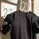 Long sleeve black slip with zipper 56-68 cm 