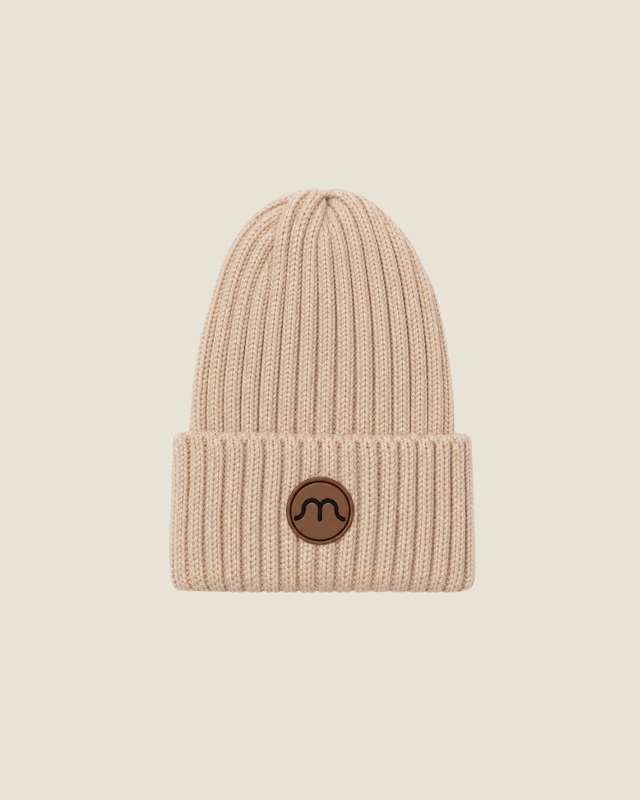 Knitted hat Happymoon basic beige 