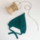 Happymoon beanie hat made of emerald noodles 