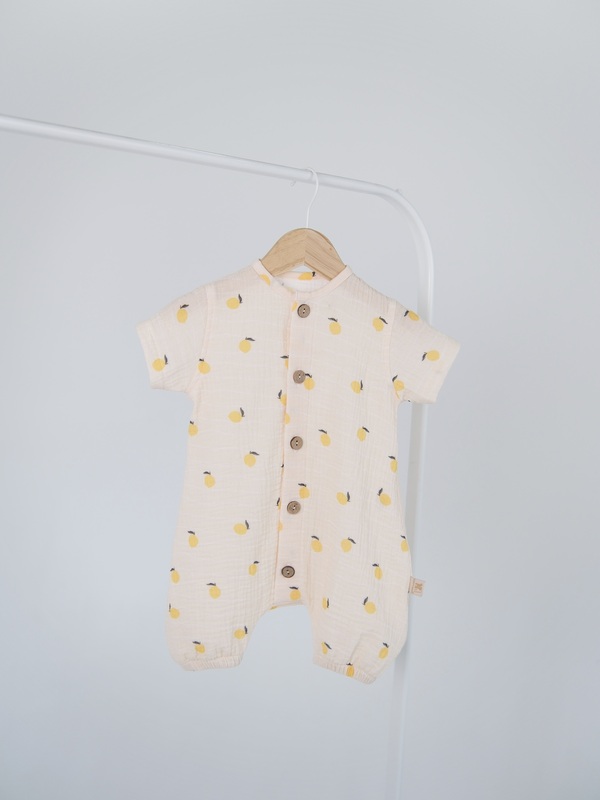 Песочник с муслина Happymoon лимончики new Изображение