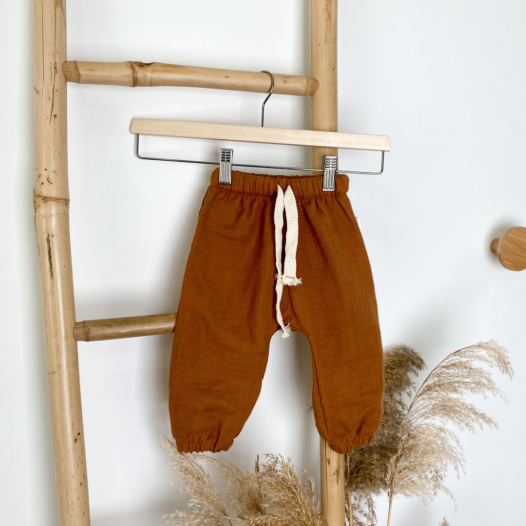 Chocolate muslin pants 