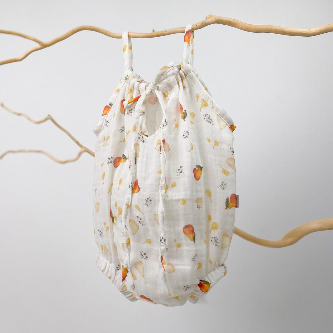 Happymoon muslin body dress pear 