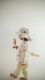 Happymoon Panama with ties made of muslin pear 