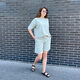 Pistachio Bermuda shorts 