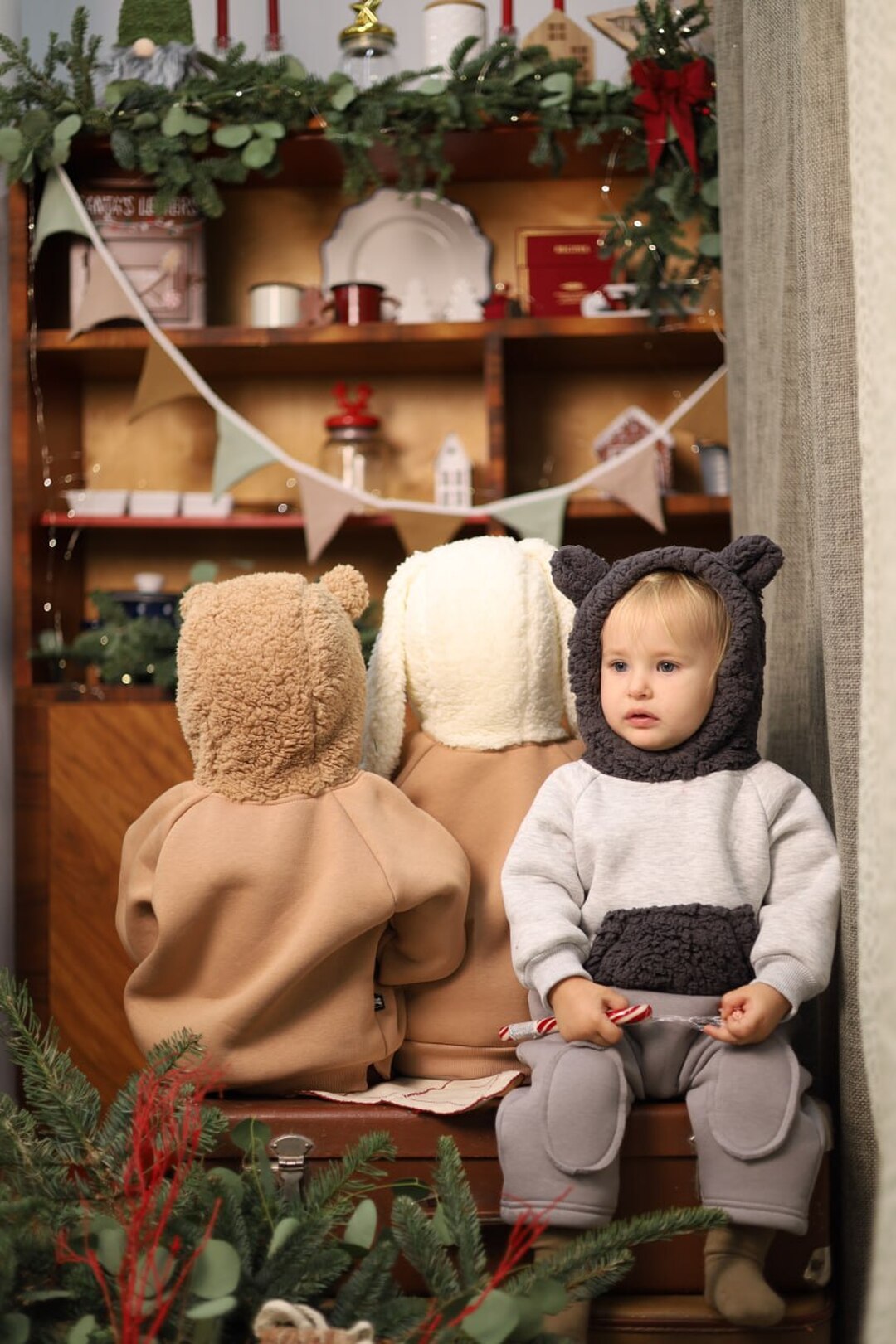 Fleece suit "Mouse" bodysuit and pants. New collection 