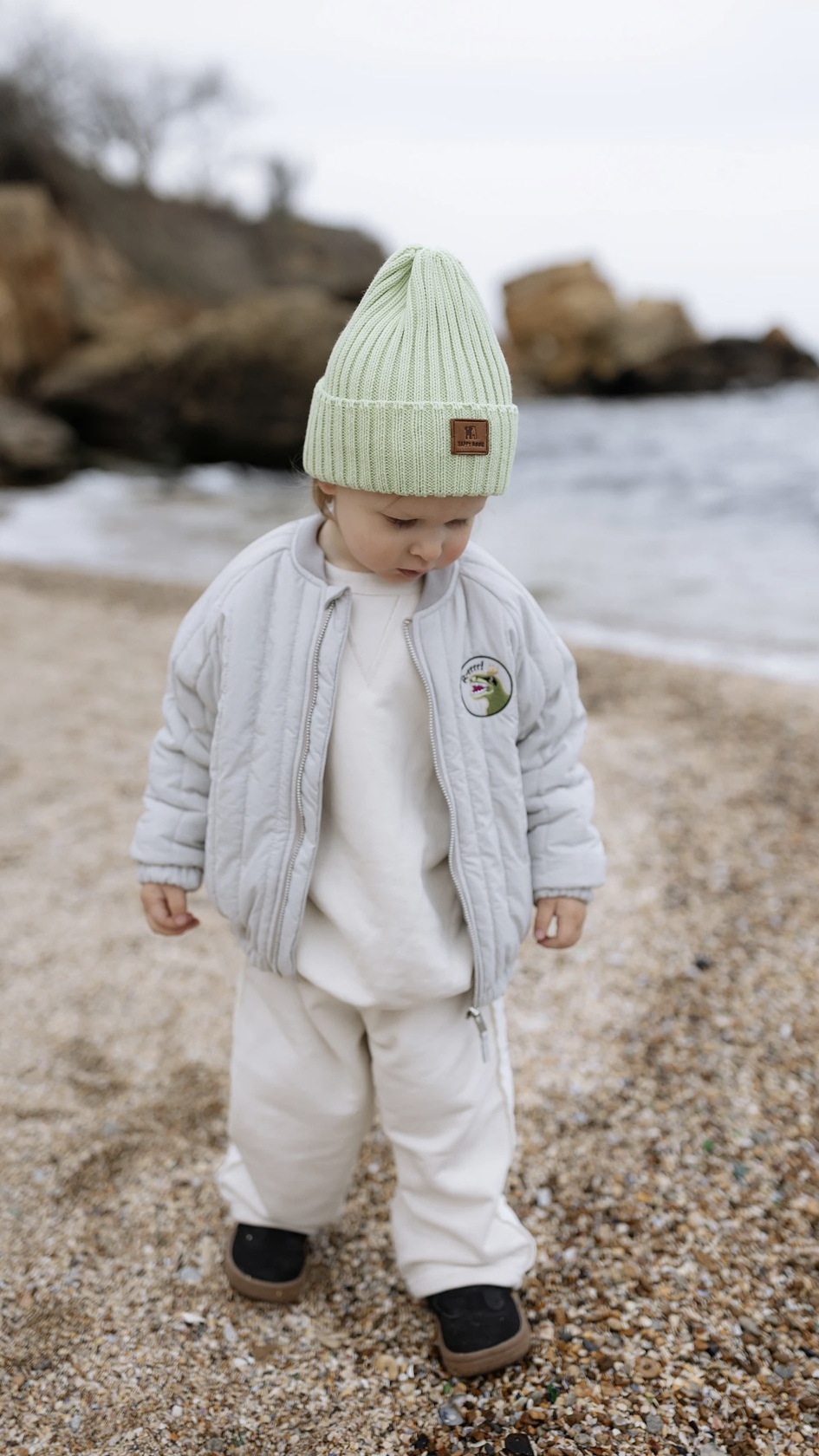 Children's quilted raincoat jacket Dino. New collection 