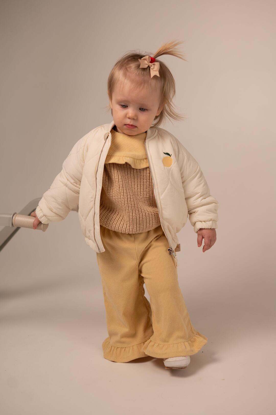 Штанці дитячі кльош з вельвету Butter yellow. Нова колекція Зображення
