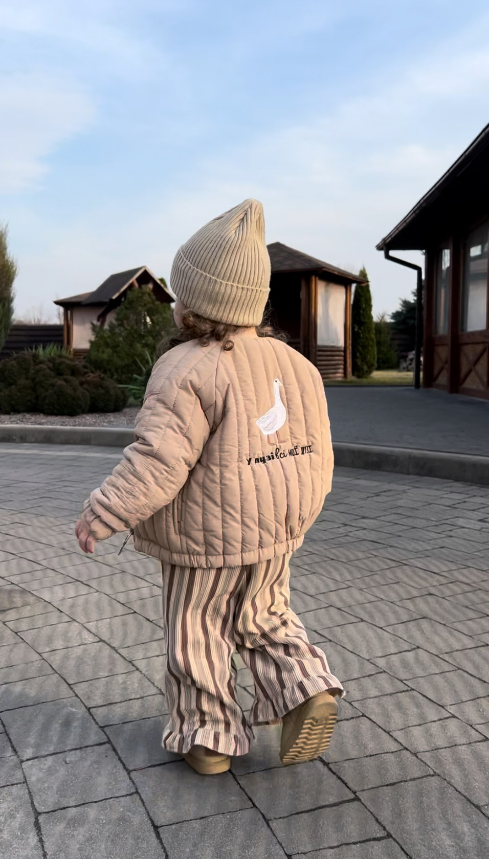 Children's flared corduroy pants with stripes. New collection 