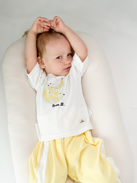 Terry children's pants Butter yellow. New collection 