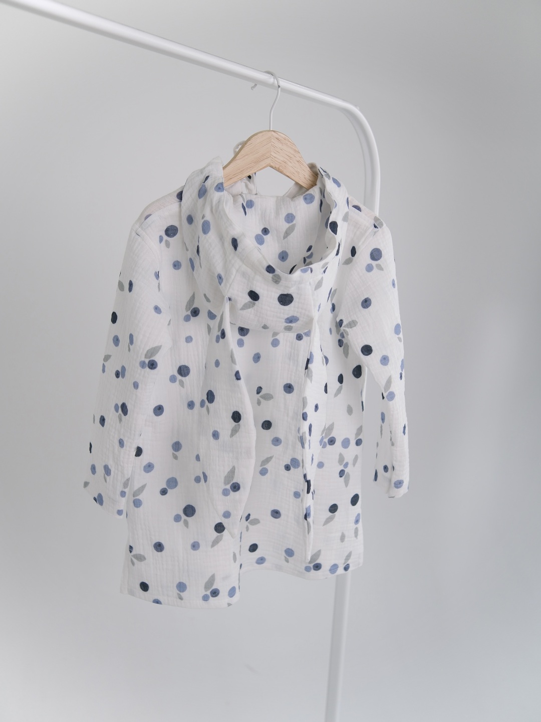 Happymoon blueberry muslin bunny cape 