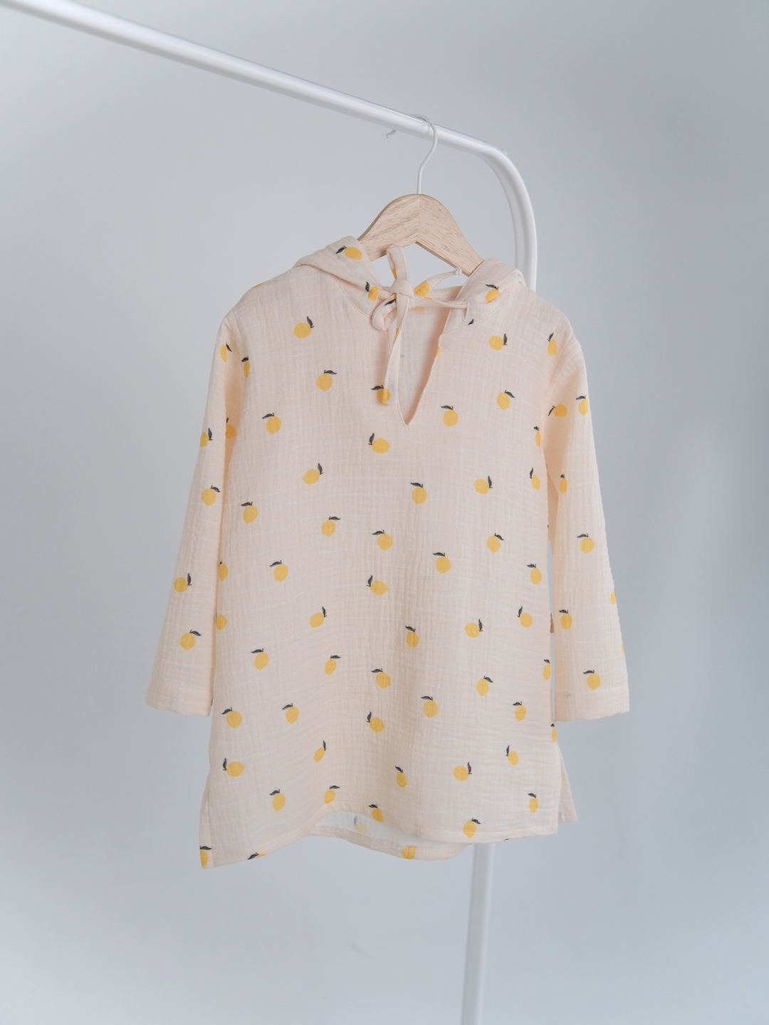 Happymoon muslin bunny cape lemon 