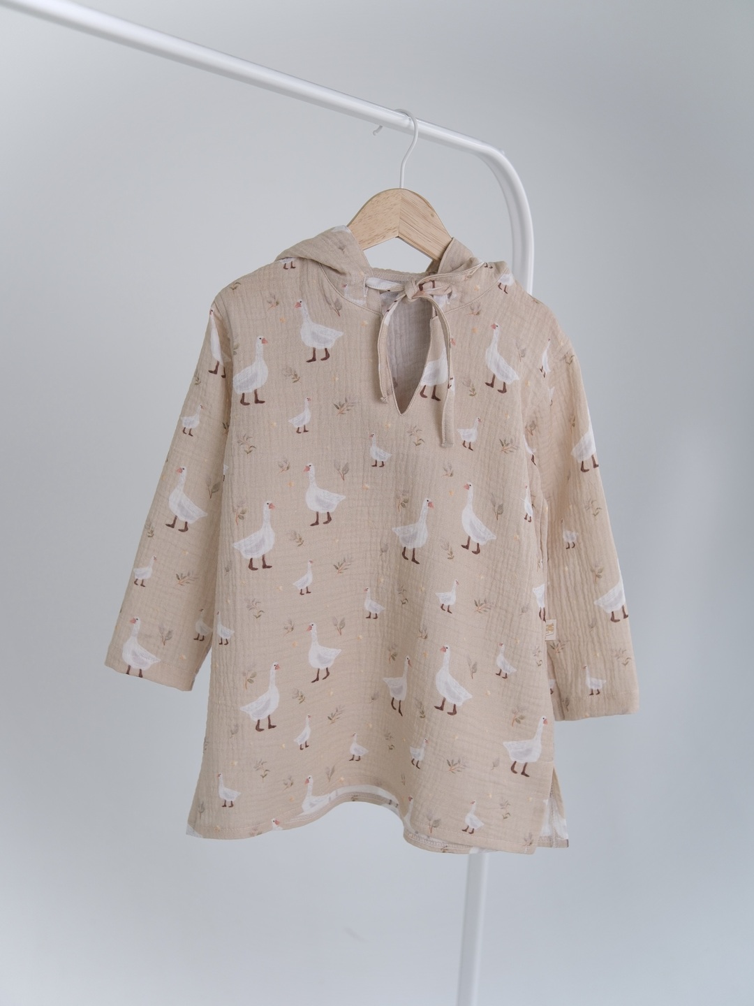 Happymoon muslin bunny cape geese 