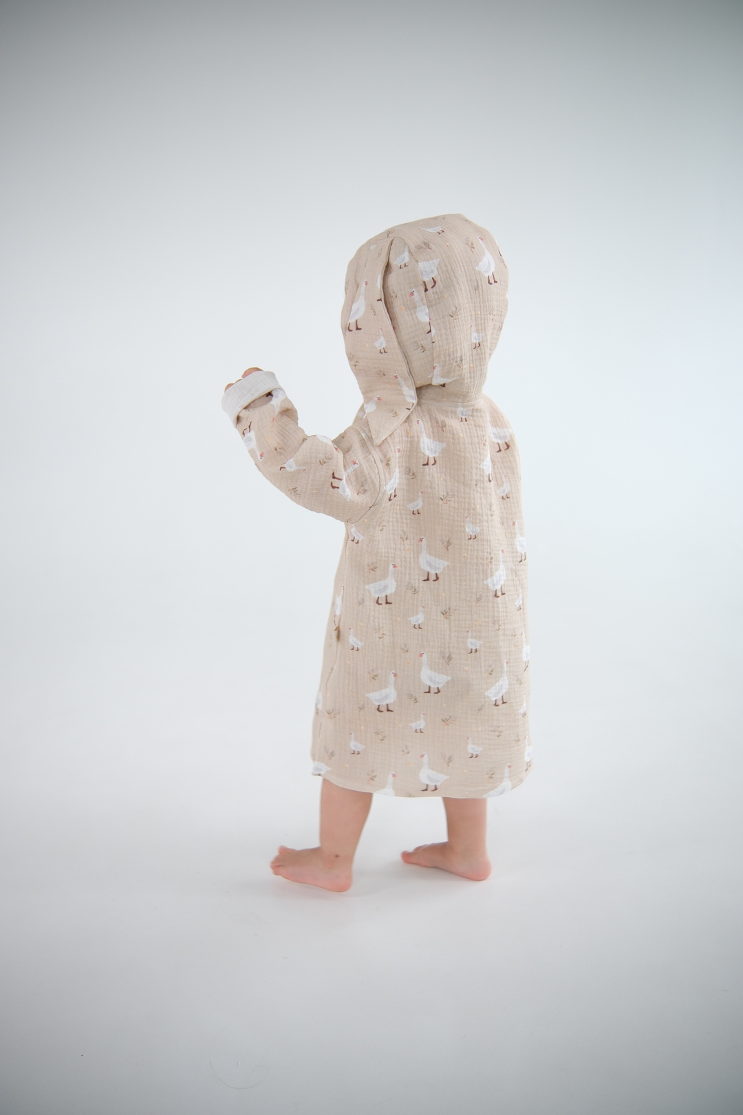 Happymoon muslin bunny cape geese 
