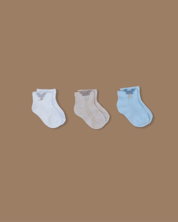 Носки Микки сетчатые 3 пары Blue Изображение
