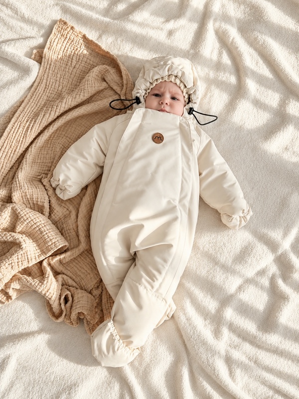 Комбінезон зимовий Newborn Vanilla latte. Нова колекція Зображення