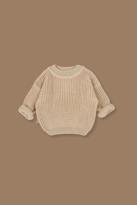  Вязаный свитер детский Happymoon Beige Изображение
