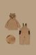 Bear hoodie with insulation caramel. New collection 