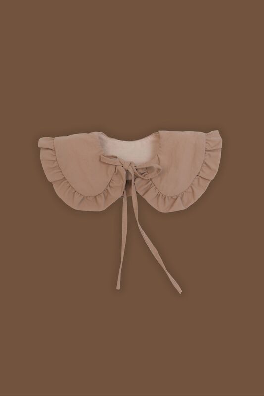 Воротник с плащевкой на завязках Beige. Новая коллекция Изображение