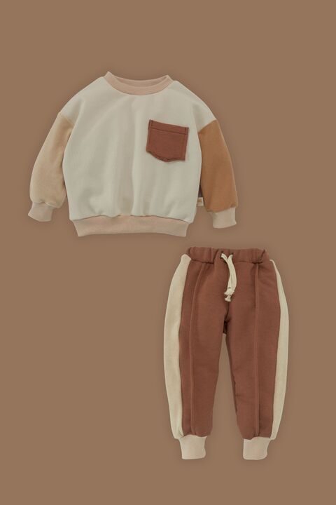 Костюмчик комбинированный двойка Beige. Новая коллекция Изображение