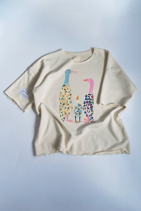 T-shirt Duck coconut milk. New collection 
