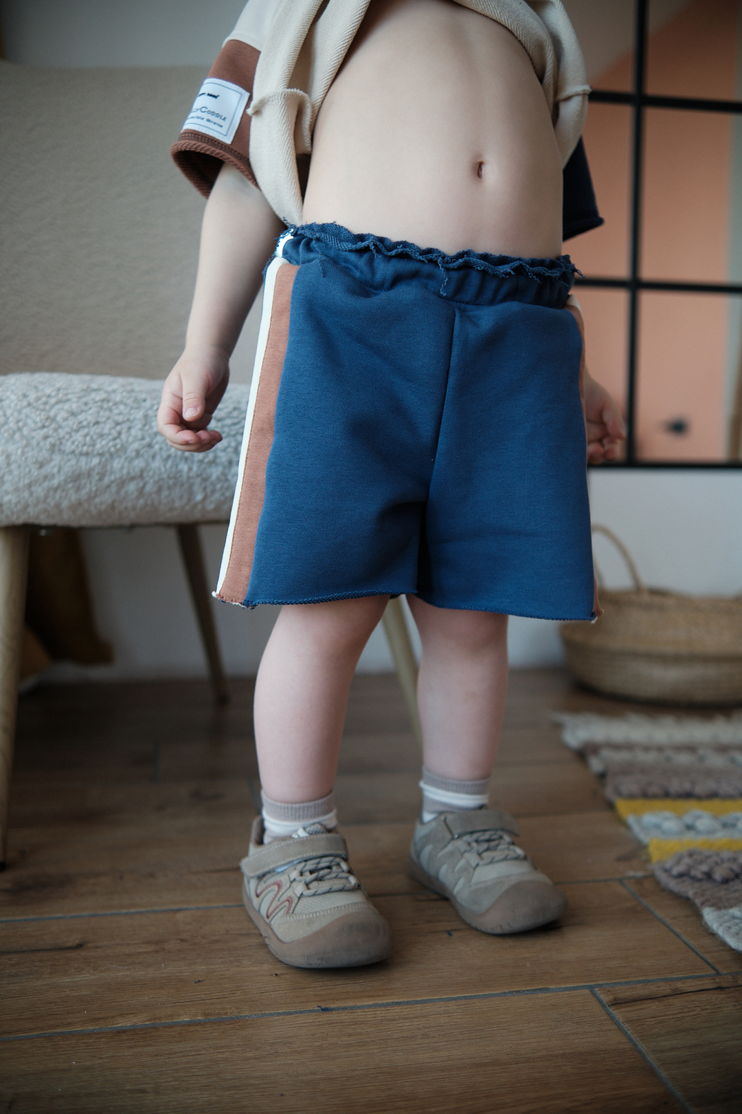 Дитячі шорти з лампасами Navy Blue. Нова колекція Зображення
