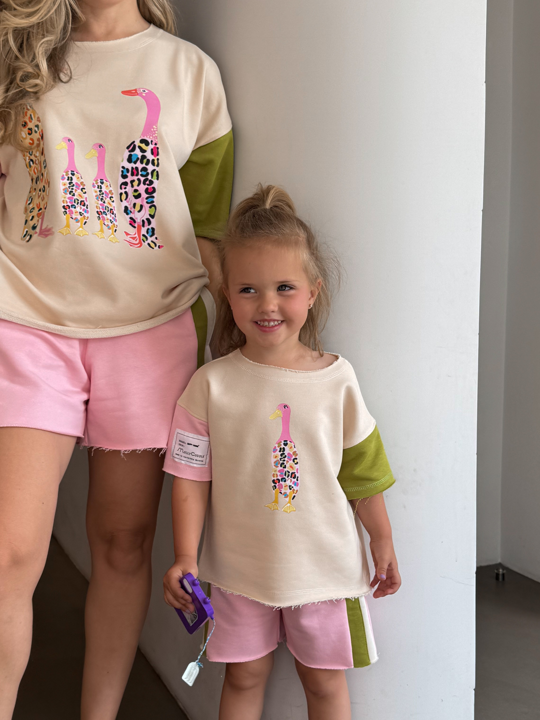 Children's shorts with stripes Candy Pink. New collection 