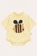 Боди-футболка желтая с двунитки Bee. Новая коллекция Изображение