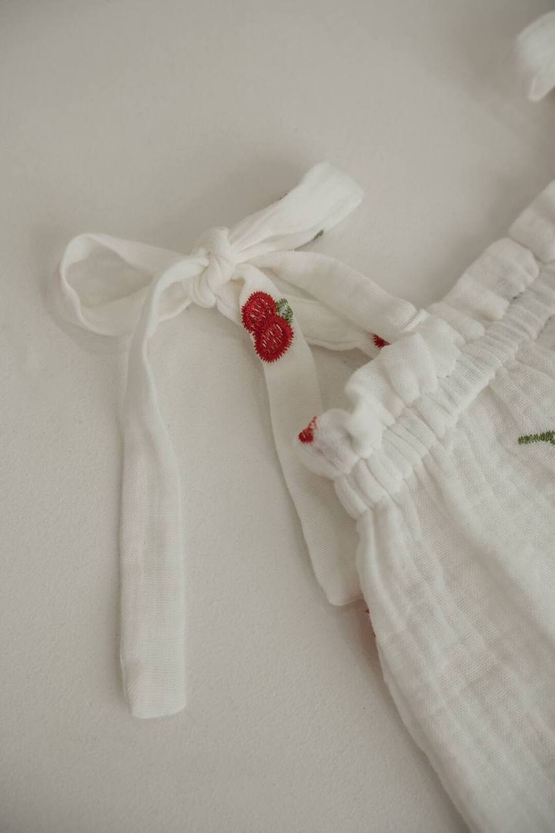 Happymoon muslin tie-dye top cherry. New collection 