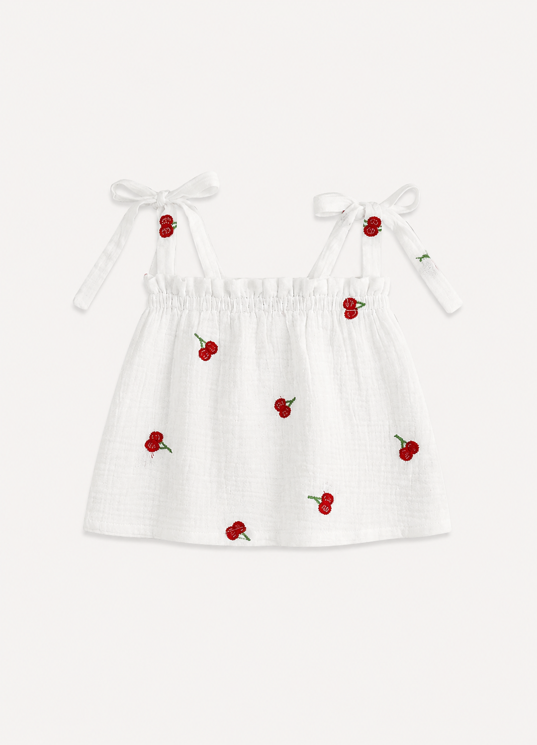 Happymoon muslin tie-dye top cherry. New collection 