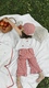 Happymoon muslin tie-dye top cherry. New collection 