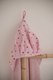 Hooded towel 75x75 Pink hearts made of cotton terry 