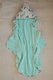 Hooded towel 110x110 blue turtle made of cotton terry 