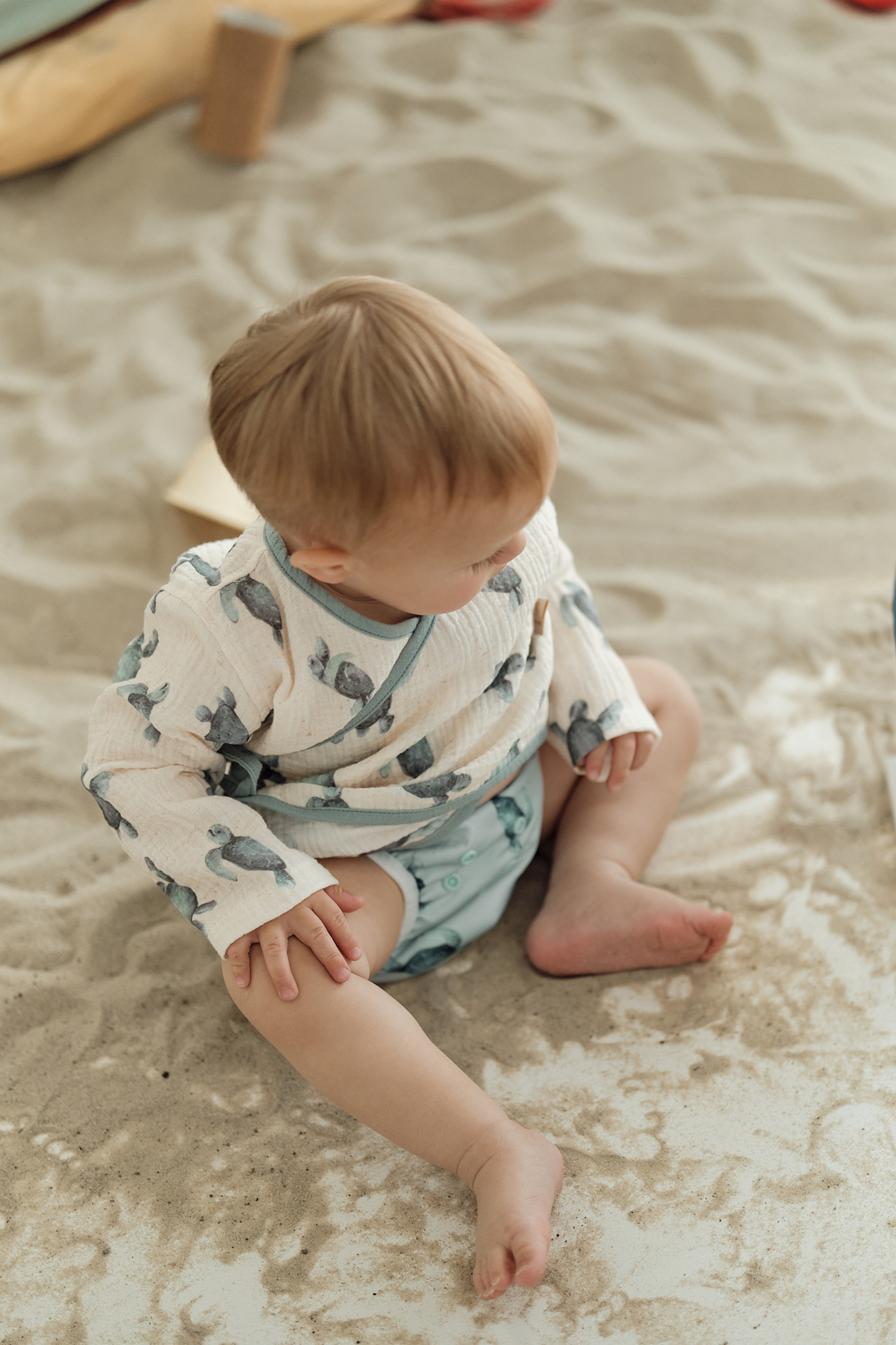 Children's kimono made of Turtle down muslin. New collection 