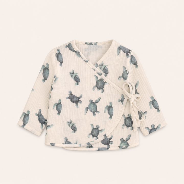 Children's kimono made of Turtle down muslin. New collection 