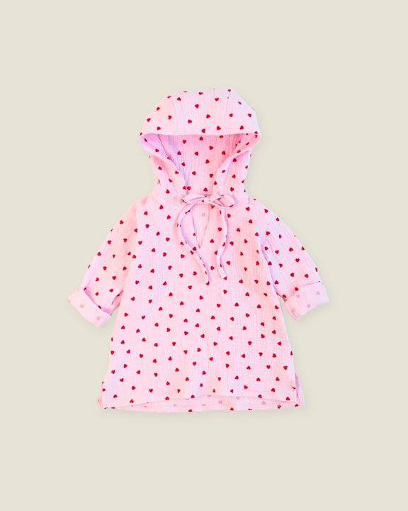 Накидка-Зайчик с муслина Happymoon Hearts Изображение