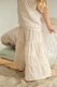 Beige muslin flared pants. New collection 