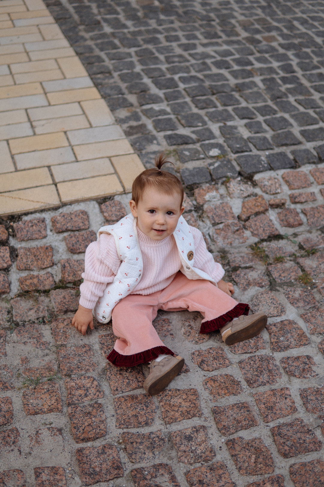 Штанці дитячі вельвет з рюшею Pink. Нова колекція Зображення