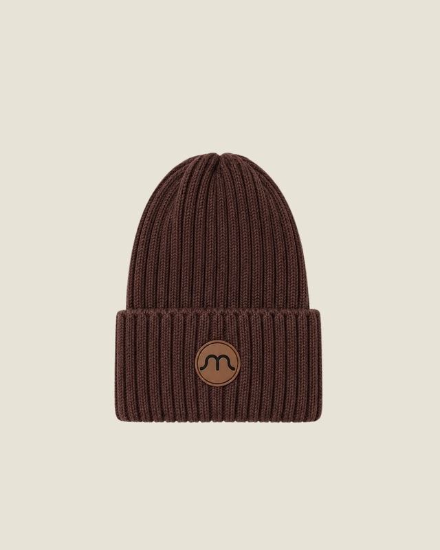 Knitted hat Happymoon basic choco 