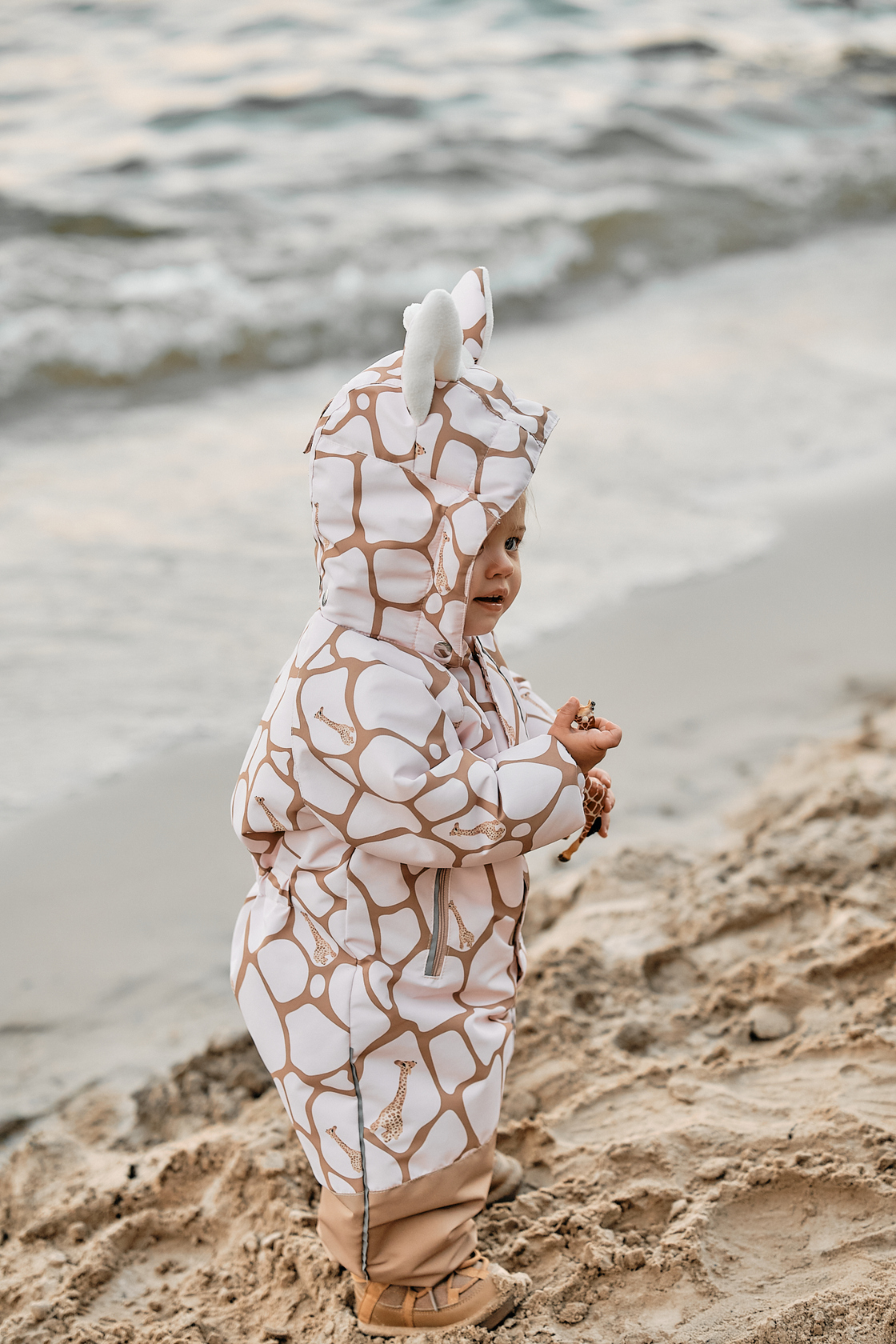 Зимовий термо комбінезон Toddler Pink Giraffe. Нова колекція Зображення